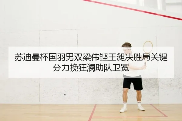 苏迪曼杯国羽男双梁伟铿王昶决胜局关键分力挽狂澜助队卫冕